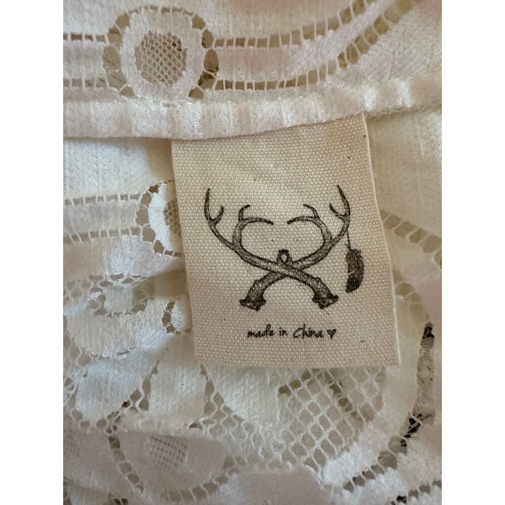 Spell & The Gypsy Collective Designs White Lace Clover Top Blouse Size Small - Picture 15 of 16